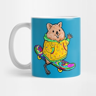 Skateboarding Quokka Mug